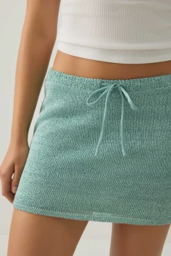 Sequin Knit Mini Skirt