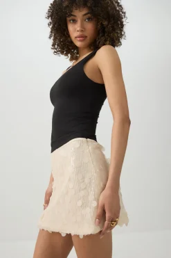 Sequin Mini Skirt