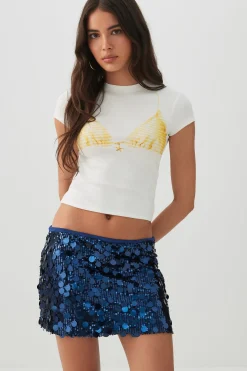 Sequin Mini Skirt