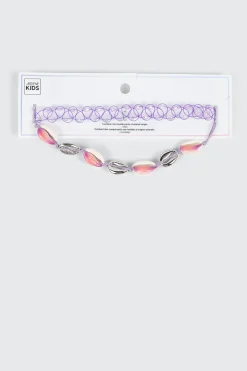 Shell Charm Choker Set