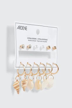 Shell Charm Earring Set