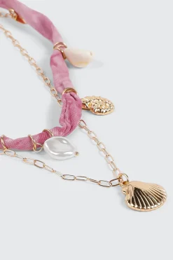 Shell Charm Layered Necklace