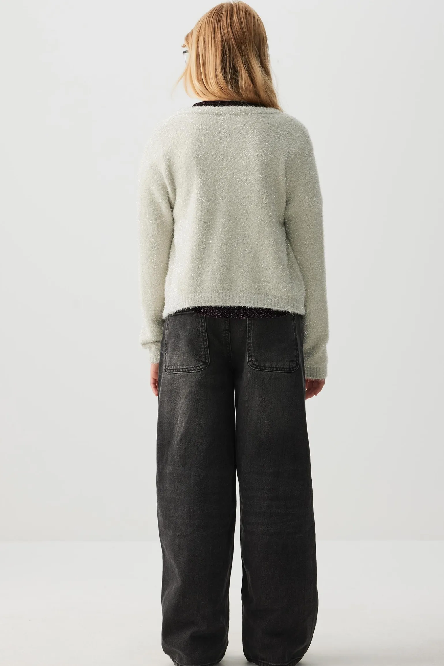 Shiny Fuzzy Cardigan