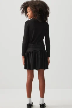 Shirred Waist Mini Skirt