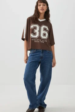 Short Boxy Jersey T-Shirt