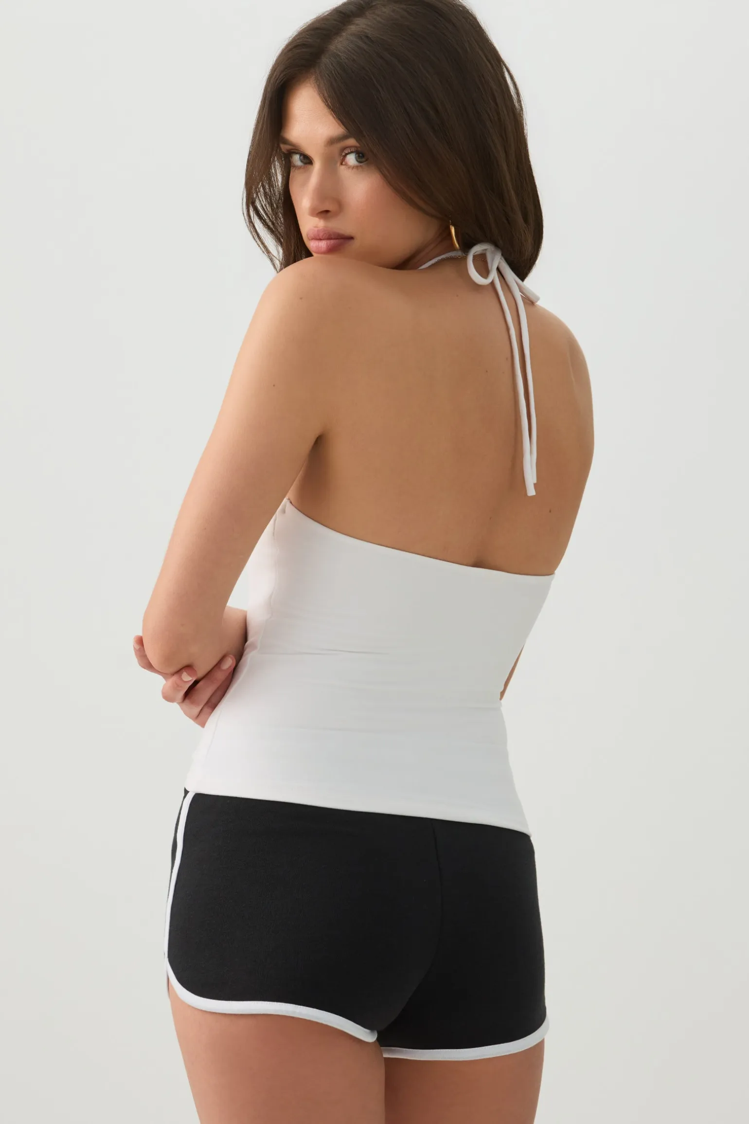Short Halter Tank Top