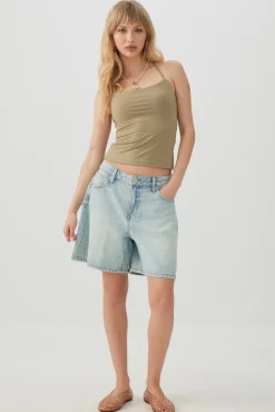 Short Halter Tank Top