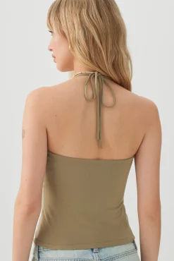 Short Halter Tank Top