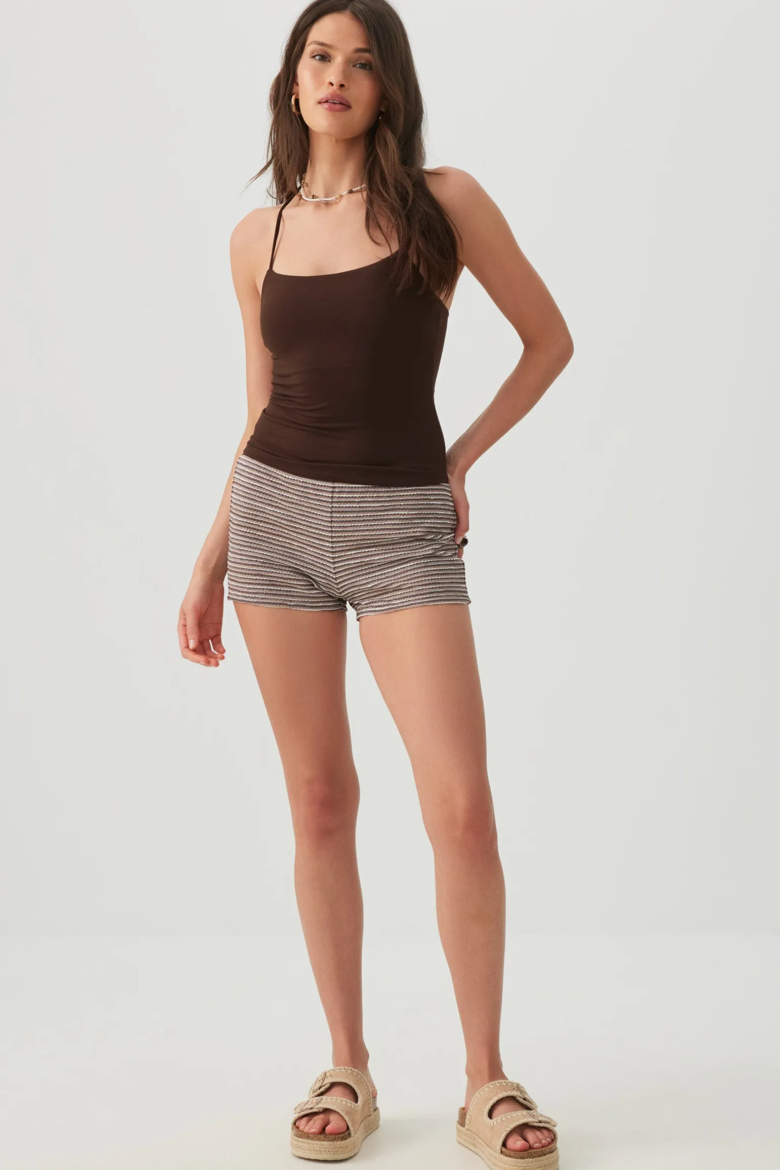 Short Halter Tank Top