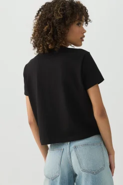 Short Length V-Neck Short Sleeve T-Shirt