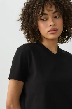 Short Length V-Neck Short Sleeve T-Shirt