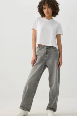 Short Length V-Neck Short Sleeve T-Shirt