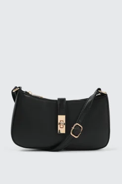 Shoulder Bag with Turn Lock