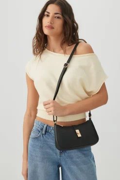Shoulder Bag with Turn Lock