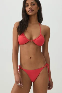 Side Tie Bare Bikini Bottom