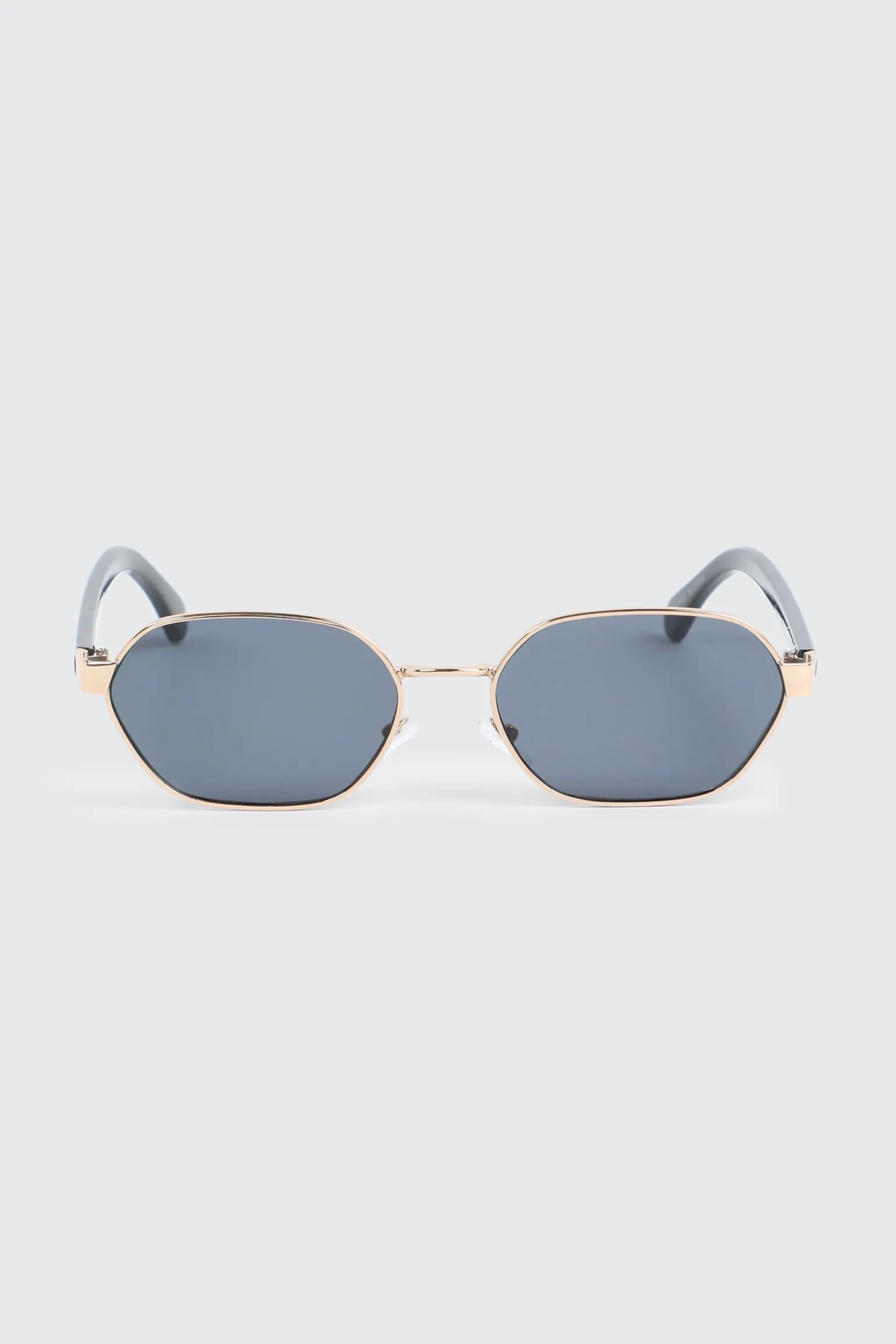 Slim Geometric Metal Sunglasses