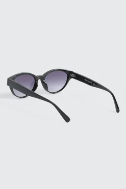 Slim Oval Cateye Sunglasses