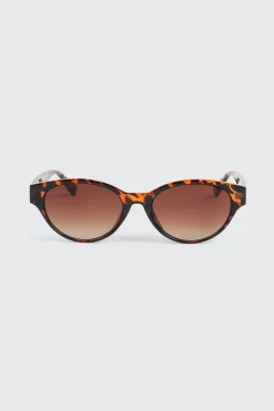 Slim Oval Cateye Sunglasses