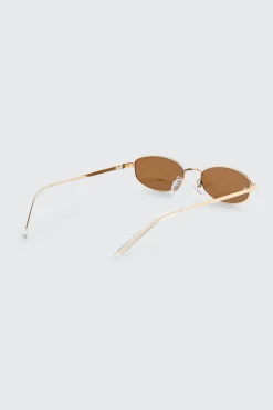 Slim Oval Sunglasses