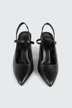 Slingback Block Heel Pumps
