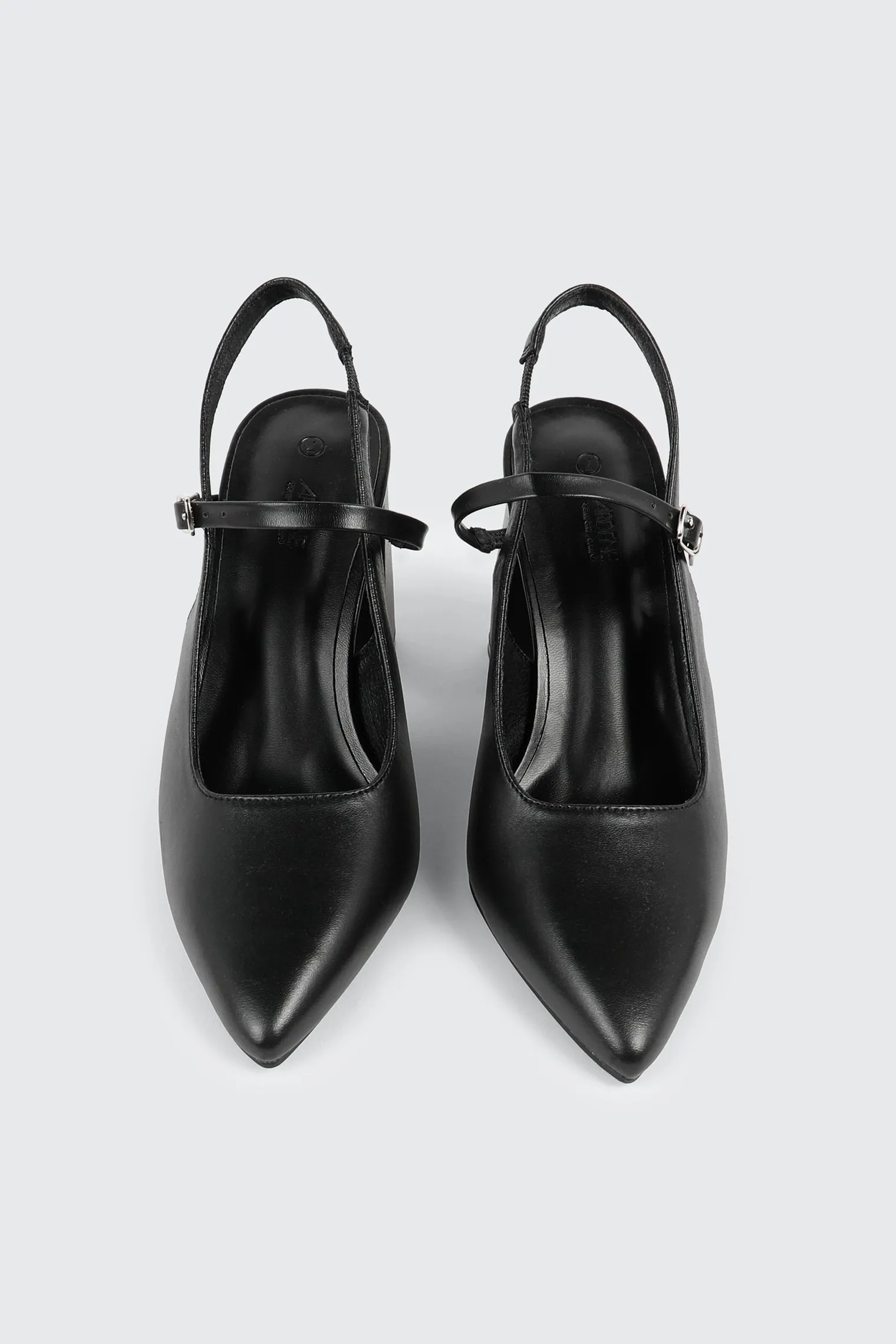 Slingback Block Heel Pumps