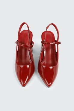 Slingback Block Heel Pumps