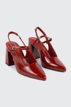 Slingback Block Heel Pumps