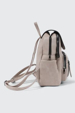 Small Faux Leather Backpack