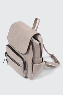Small Faux Leather Backpack
