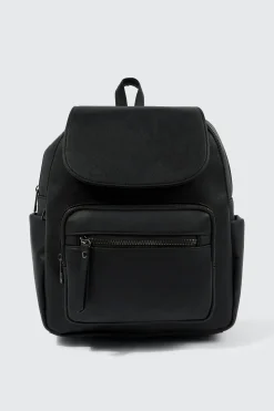 Small Faux Leather Backpack