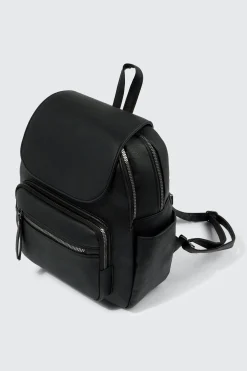 Small Faux Leather Backpack