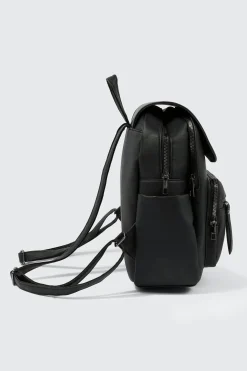 Small Faux Leather Backpack