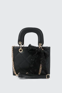 Small Tote Bag with Bow Detail
