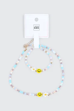 Smiley Face Beaded Jewelry Set