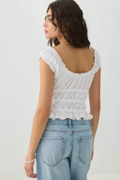 Smocked Crop Top
