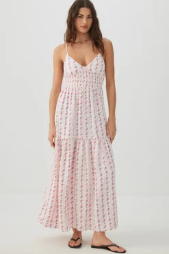 Smocked Tiered Maxi Dress