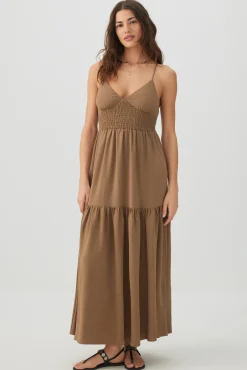 Smocked Tiered Maxi Dress