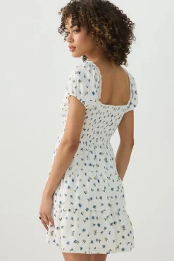 Smocked Tiered Midi Dress
