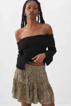 Smocked Waist Flowy Skort