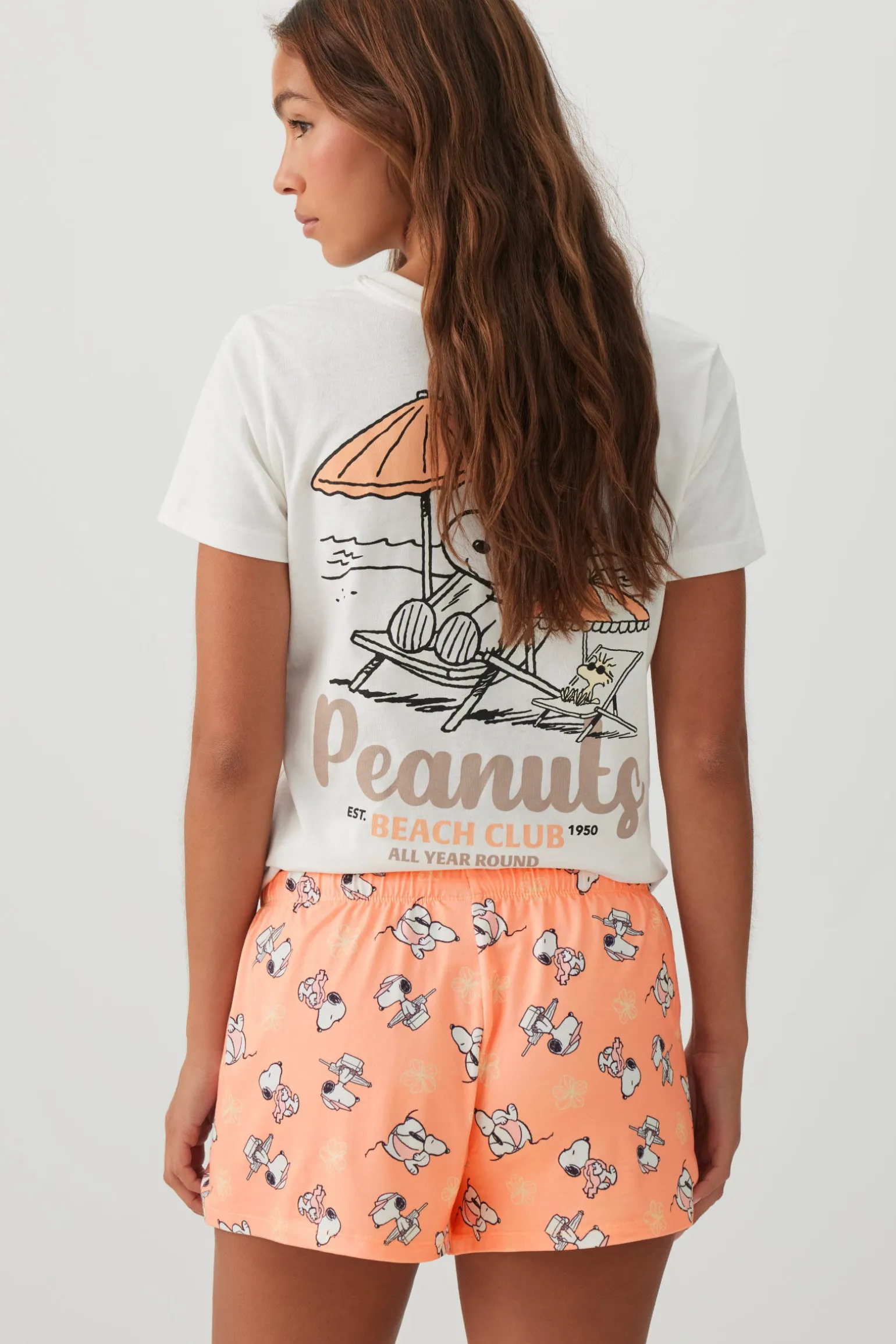 Snoopy Print PJ Shorts