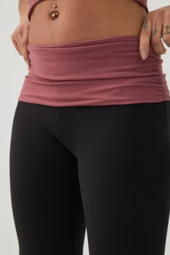 Soft Fold Over Waist Flare Leggings