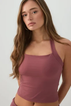 Soft Halter Crop Tank