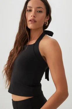 Soft Halter Crop Tank