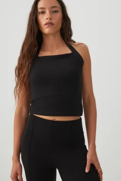 Soft Halter Crop Tank