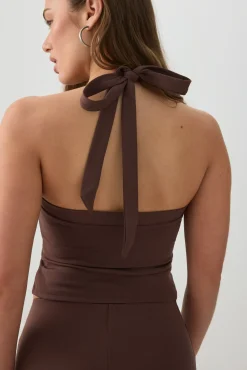 Soft Halter Crop Tank