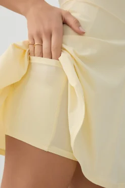 Soft High Neck Mini Dress
