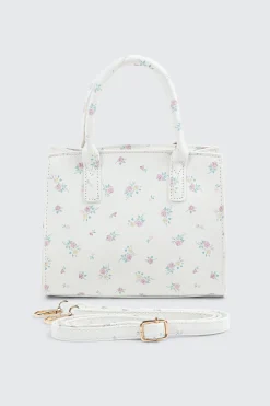 Square Handbag with Padlock Detail