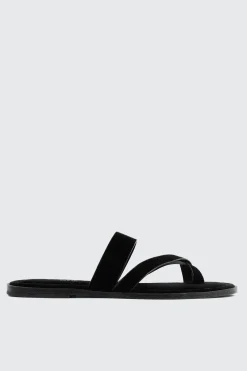 Square Toe Asymmetric Strap Sandals