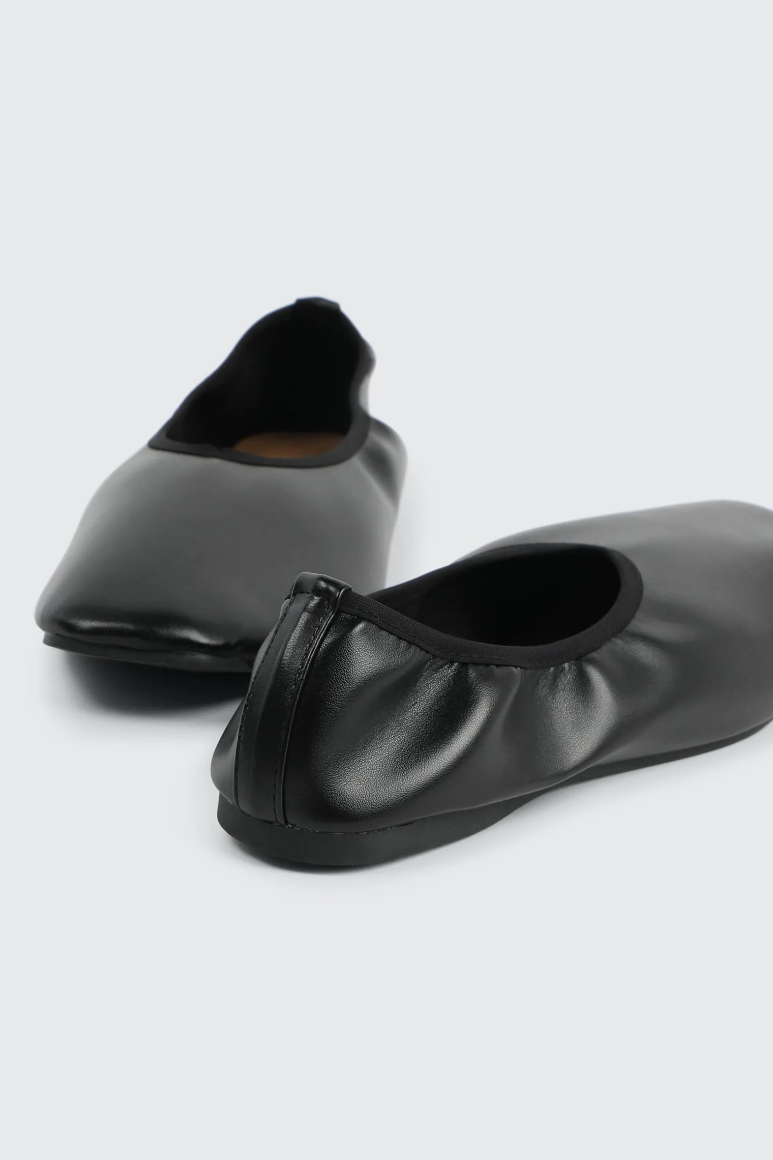 Square Toe Ballet Flats
