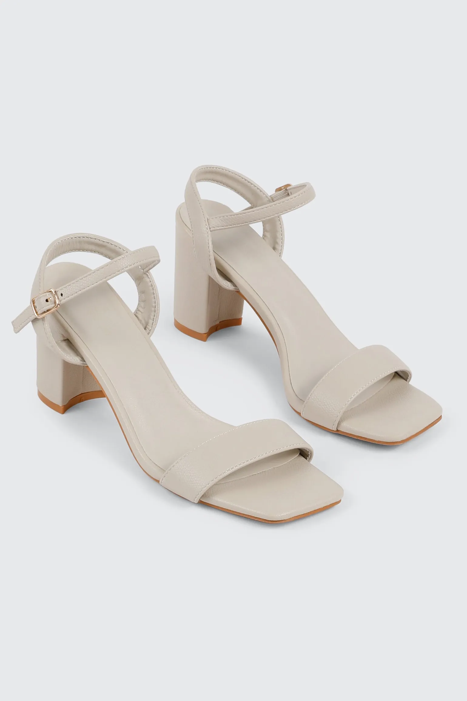 Square Toe Heel Sandals